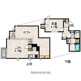 福岡県福岡市東区千早2【アパート】の間取り