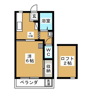 1Kの間取り画像