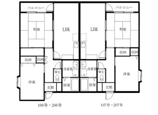 ラフォーレS39【2階】の間取り