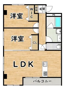リバーサイド【2階】の間取り