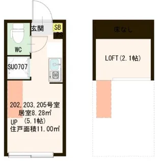 プランドール桜台【2階】の間取り