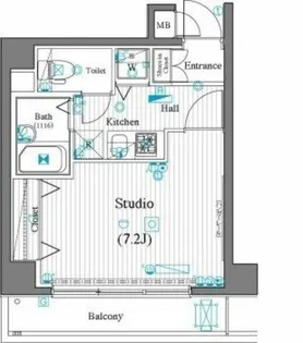 1Kの間取り画像