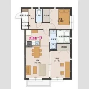 Eメゾン【2階】の間取り