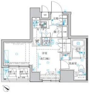 クレイシア日本橋水天宮前【8階】の間取り