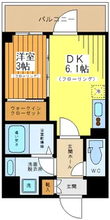 アジュールテラス目黒八雲【4階】の間取り