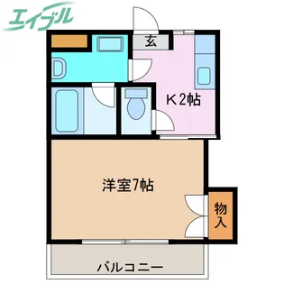 レーベンハイム【3階】の間取り