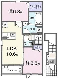 Dan(ダン)【2階】の間取り
