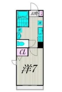 スノーベル戸越銀座弐番館【1階】の間取り