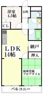 第5サンハイム天神【1階】の間取り