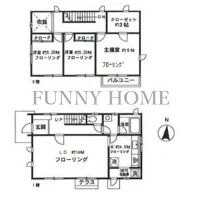 東京都世田谷区祖師谷6【一戸建】の間取り