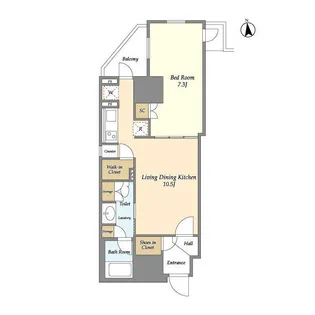 ライトテラス秋葉原【9階】の間取り