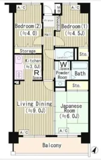 クリケットヒル富ヶ谷【2階】の間取り