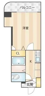 カーサ松原【1階】の間取り