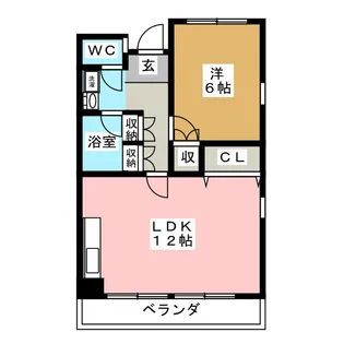 メゾンブランシュ1号館【3階】の間取り