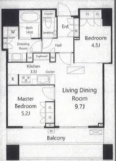 CAPITAL GATE PLACE THE TOWER【39階】の間取り