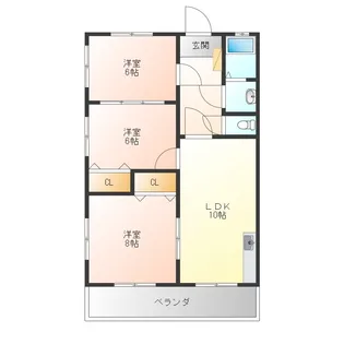 ハイムリベラル【2階】の間取り