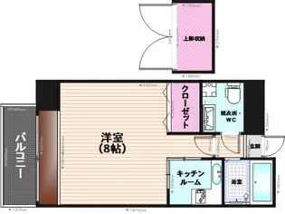 エステートモア平尾パージュ【4階】の間取り