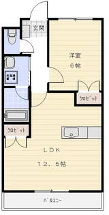 グローリア江戸橋【1階】の間取り