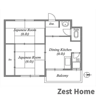 プラザハイツ【2階】の間取り