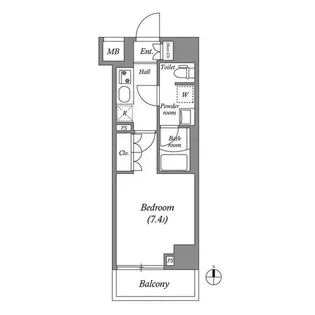 GENOVIA本所吾妻橋skygarden【3階】の間取り