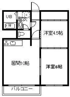 幸永ハイツ【3階】の間取り