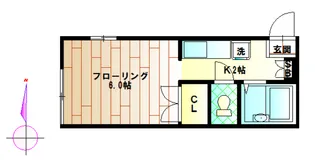 東京都中野区野方5【アパート】の間取り