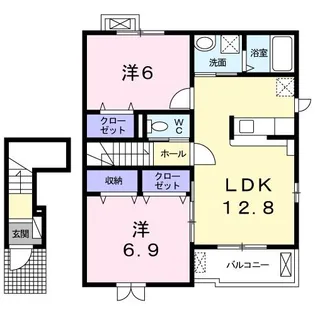 フルト モーアA【2階】の間取り