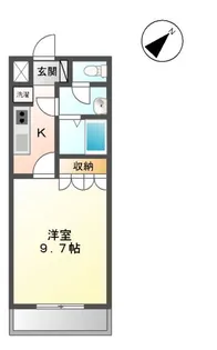 グリーンビューハイム【1階】の間取り