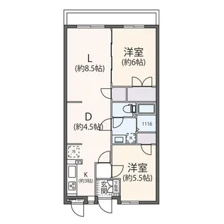 グランドステータス相武台【0】【5階】の間取り