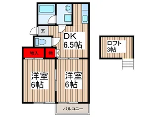 ホワイトベル【2階】の間取り