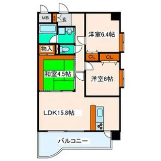 カーレヂ三浦・II【5階】の間取り