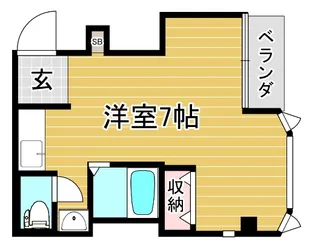 グリーンコーポタナカD棟【3階】の間取り