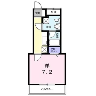 bell chambre【1階】の間取り