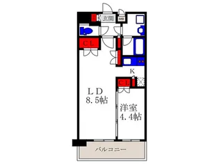 レジデンスエアポ-ト【10階】の間取り