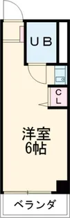コーポ水無月【3階】の間取り