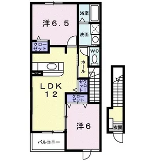 アルフィーノはるD【2階】の間取り
