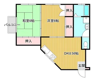 サンシャイン赤崎【1階】の間取り