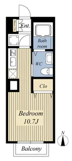 ビレッジYorkアベニュー【1階】の間取り