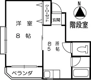 コーポYOU【2階】の間取り