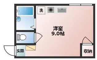 ニューハイツ三島【1階】の間取り