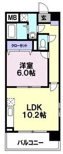 リヴ・フィ-ルド・京美【2階】の間取り