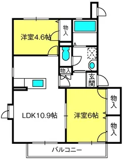 アーク・シャラ【1階】の間取り