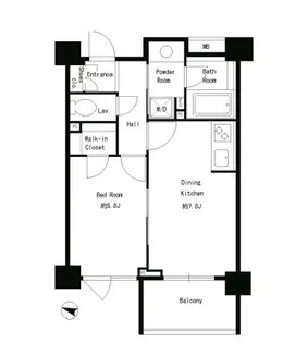 パークキューブ本郷【13階】の間取り