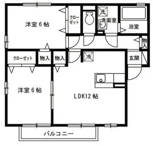 フローレスサクラ【2階】の間取り