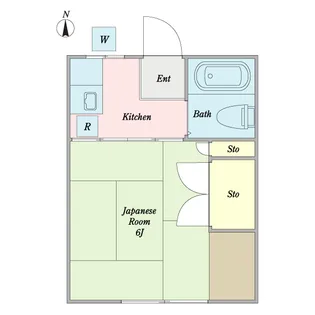 ハイツシミズ【1階】の間取り
