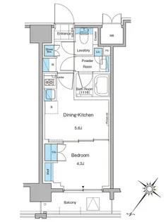 ルフォンプログレ西大井プレミア【7階】の間取り