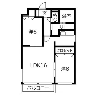 Prescelto手稲本町【3階】の間取り