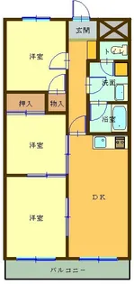 パークサイド鈴鹿【3階】の間取り