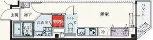 b’CASA KOIWA 2nd【5階】の間取り