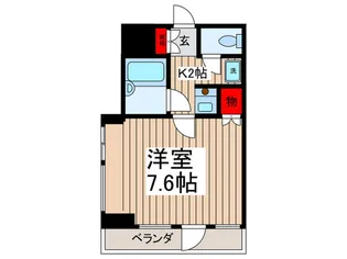 アクシス大久保【4階】の間取り